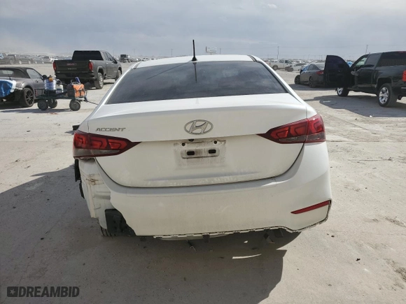 2022 Hyundai Accent SE with VIN 3KPC24A65NE175358, listed as a Copart auction lot 48689725 with 59,136 mi miles and Salvage Title. Bid and sale history available at carsss.com. Image 6.
