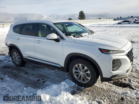 2019 Hyundai Santa Fe SE with VIN 5NMS2CAD8KH083878, listed as a Copart auction lot 45535045 with 70,592 mi miles and Salvage Title. Bid and sale history available at carsss.com. Image 4.