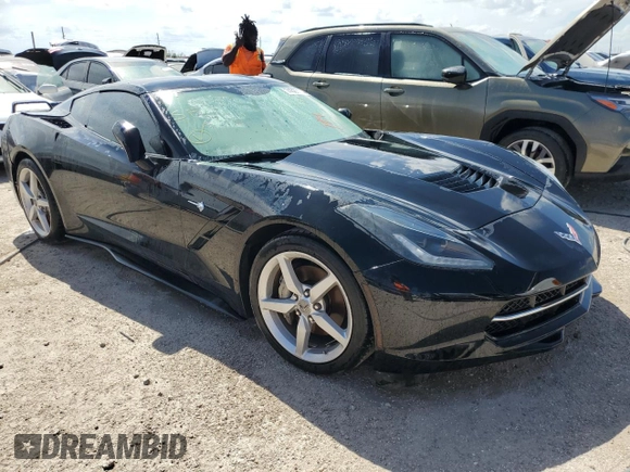 2015 Chevrolet Corvette 1LT with VIN 1G1YA2D71F5107095, listed as a Copart auction lot 74327014 with 0 mi miles and Non Repairable. Bid and sale history available at carsss.com. Image 4.
