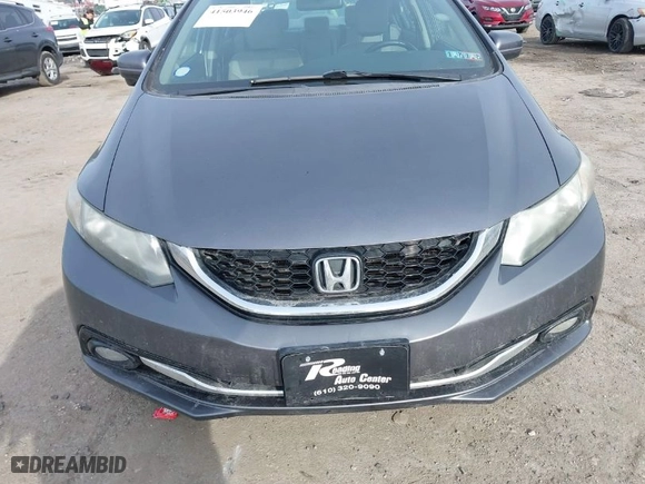 2014 Honda Civic Sedan EX-L with VIN 19XFB2F91EE203628, listed as a IAAI auction lot 41503946 with NaN miles. Bid and sale history available at carsss.com. Image 12.
