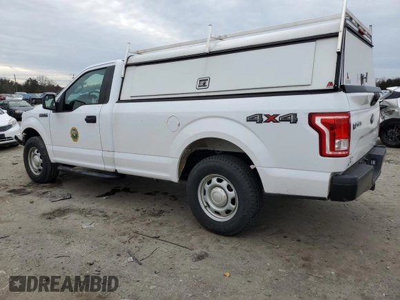 2016 Ford F-150 XL with VIN 1FTMF1E88GKD19083, listed as a Copart auction lot 43802185 with 41,186 mi miles and Salvage title. Bid and sale history available at DreamBid. Image 2.