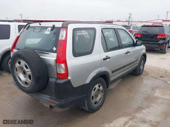 2006 Honda CR-V LX with VIN JHLRD68596C004279, listed as a IAAI auction lot 41498206 with 191,381 mi miles. Bid and sale history available at carsss.com. Image 4.