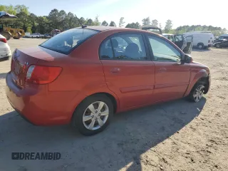 2010 Kia Rio LX with VIN KNADH4A32A6678111, listed as a Copart auction lot 52632895 with 98,392 mi miles and Salvage Title. Bid and sale history available at carsss.com. Image 3.