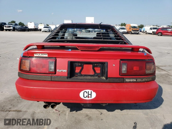 1988 Toyota Supra z VIN JT2MA71JXJ0094266, wystawiony jako Copart lot #59028715 z przebiegiem 133 654 mil mil oraz Czysty tytuł • Clean title. Historia ofert i sprzedaży dostępna na DreamBid. Obrazek 6.