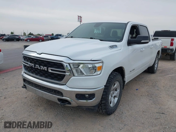 2022 Ram 1500 Big Horn z VIN 1C6SRFMT8NN313403, wystawiony jako IAAI lot #42334732 z przebiegiem 96 588 mil mil oraz . Historia ofert i sprzedaży dostępna na DreamBid. Obrazek 17.