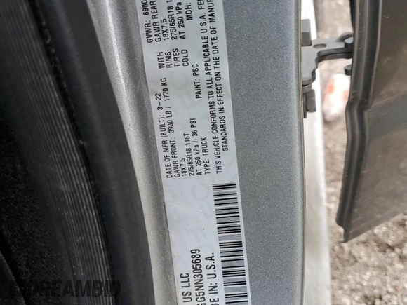 2022 Ram 1500 Tradesman с VIN 1C6RRFGG5NN305689, выставлен на аукционе Copart как лот 47247195 с пробегом 152 379 миль миль и Списание • Salvage title. История ставок и продаж доступна на DreamBid. Изображение 12.