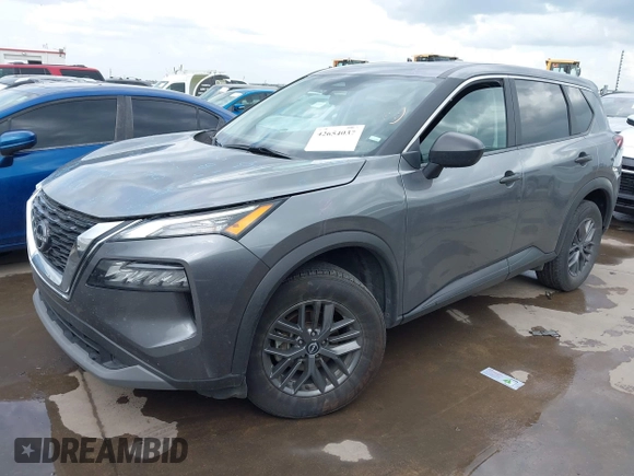 2023 Nissan Rogue S with VIN 5N1BT3AA5PC925760, listed as a IAAI auction lot 42654037 with 37,010 mi miles and . Bid and sale history available at DreamBid. Image 17.