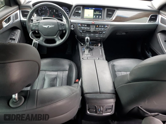 2017 Genesis G80 3.8L with VIN KMHGN4JE8HU209942, listed as a Copart auction lot 66025424 with 68,256 mi miles and Salvage Title. Bid and sale history available at DreamBid. Image 8.