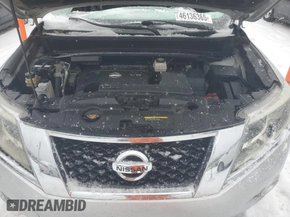 2013 Nissan Pathfinder S with VIN 5N1AR2MM3DC683721, listed as a Copart auction lot 46136365 with 192,177 mi miles and Salvage Title. Bid and sale history available at carsss.com. Image 13.