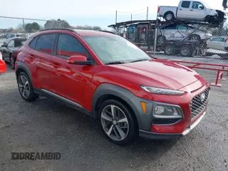 2018 Hyundai Kona Limited with VIN KM8K33A56JU105790, listed as a IAAI auction lot 41363532 with 123,285 mi miles. Bid and sale history available at carsss.com. Image 1.