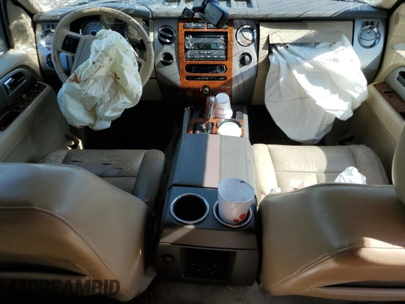 2010 Ford Expedition Eddie Bauer with VIN 1FMJU1H54AEA34442, listed as a Copart auction lot 55805815 with 135,750 mi miles and Salvage title. Bid and sale history available at DreamBid. Image 8.