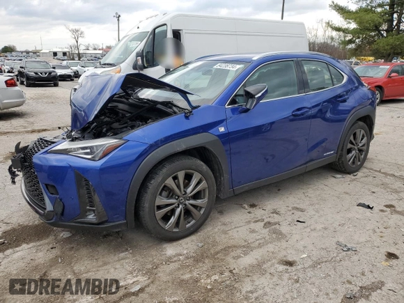 2021 Lexus UX with VIN JTHE9JBH0M2042519, listed as a Copart auction lot 84238734 with 0 mi miles and Non Repairable. Bid and sale history available at carsss.com. Image 1.