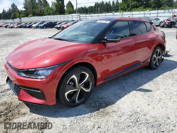 2023 Kia EV6 GT-Line z VIN KNDC4DLC9P5114218, wystawiony jako Copart lot #60671785 z przebiegiem 15 297 mil mil oraz Szkoda całkowita • Salvage title. Historia ofert i sprzedaży dostępna na DreamBid. Obrazek 1.