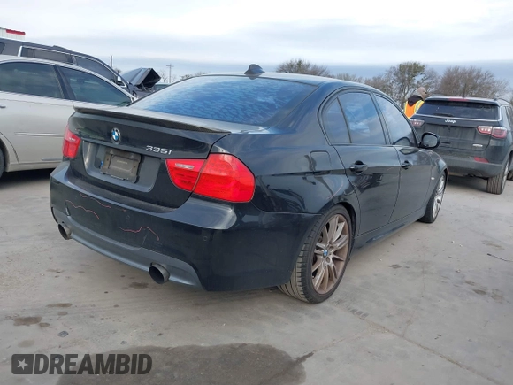 2011 BMW 3 Series 335i with VIN WBAPM5C51BE576626, listed as a IAAI auction lot 41678321 with 150,147 mi miles. Bid and sale history available at carsss.com. Image 4.