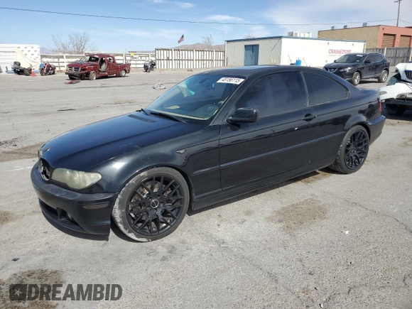 2005 BMW 3 Series 330Ci with VIN WBABD53455PL16773, listed as a Copart auction lot 45156115 with 277,280 mi miles and Salvage Title. Bid and sale history available at carsss.com. Image 1.