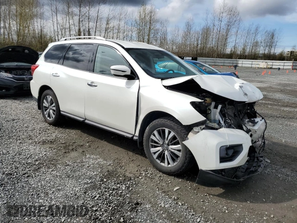 2018 Nissan Pathfinder S with VIN 5N1DR2MM8JC622454, listed as a Copart auction lot 51102095 with 95,472 mi miles and Salvage Title. Bid and sale history available at DreamBid. Image 4.