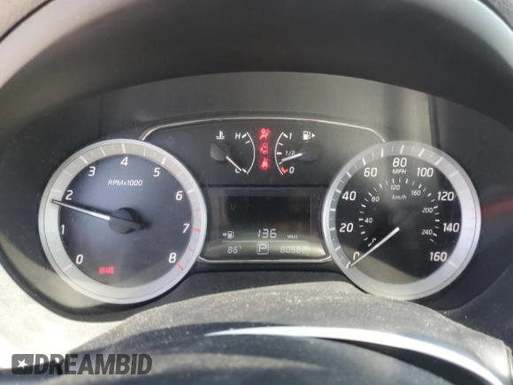 2014 Nissan Sentra SV with VIN 3N1AB7AP9EY314622, listed as a Copart auction lot 52010575 with 80,582 mi miles and Salvage Title. Bid and sale history available at DreamBid. Image 9.