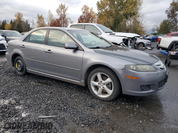 2007 Mazda 6 S Sport VE with VIN 1YVHP80D575M13667, listed as a Copart auction lot 80894484 with 188,180 mi miles and Salvage Title. Bid and sale history available at DreamBid. Image 4.