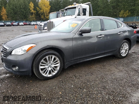 2012 Infiniti M37 with VIN JN1BY1AR6CM394379, listed as a Copart auction lot 78498024 with 91,672 mi miles and Salvage Title. Bid and sale history available at carsss.com. Image 1.