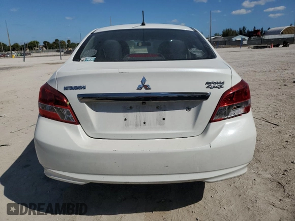 2019 Mitsubishi Mirage G4 ES with VIN ML32F3FJ4KHF14422, listed as a Copart auction lot 47749204 with 122,336 mi miles and Salvage Title. Bid and sale history available at carsss.com. Image 6.