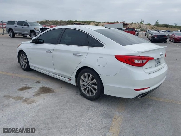 2015 Hyundai Sonata 2.4L Sport with VIN 5NPE34AF1FH042454, listed as a IAAI auction lot 41799812 with 132,859 mi miles. Bid and sale history available at carsss.com. Image 3.