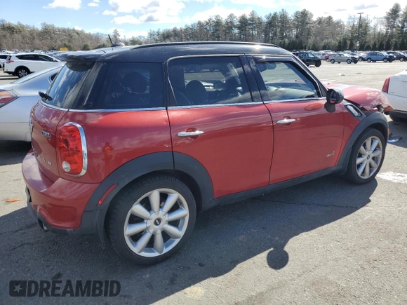 2013 MINI Countryman S ALL4 with VIN WMWZC5C57DWP34038, listed as a Copart auction lot 48013055 with 141,751 mi miles and Salvage Title. Bid and sale history available at DreamBid. Image 3.