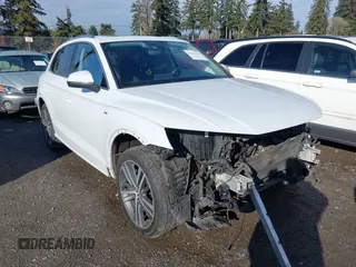 2020 Audi Q5 S line Prestige with VIN WA1F2AFYXL2100908, listed as a IAAI auction lot 41538936 with 80,238 mi miles. Bid and sale history available at carsss.com. Image 1.