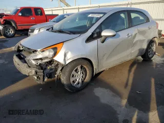 2013 Kia Rio LX with VIN KNADM5A37D6293360, listed as a Copart auction lot 46520085 with 103,955 mi miles and Salvage Title. Bid and sale history available at carsss.com. Image 1.