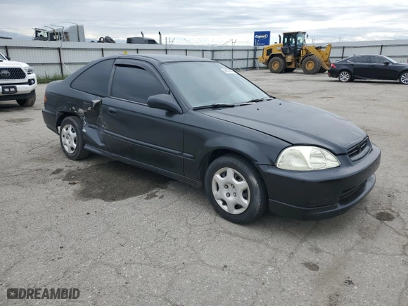 1997 Honda Civic DX with VIN 1HGEJ6229VL065702, listed as a Copart auction lot 48836445 with 198,638 mi miles and Salvage Title. Bid and sale history available at carsss.com. Image 4.