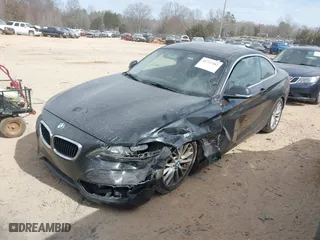 2014 BMW 2 Series 228i with VIN WBA1F5C57EVV99185, listed as a IAAI auction lot 41712282 with NaN miles. Bid and sale history available at carsss.com. Image 18.