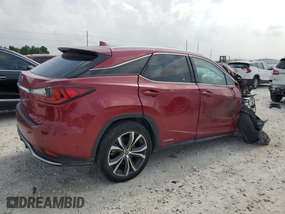 2022 Lexus RX 450h with VIN 2T2HGMDA8NC076504, listed as a Copart auction lot 51940915 with 39,050 mi miles and Salvage title. Bid and sale history available at DreamBid. Image 3.