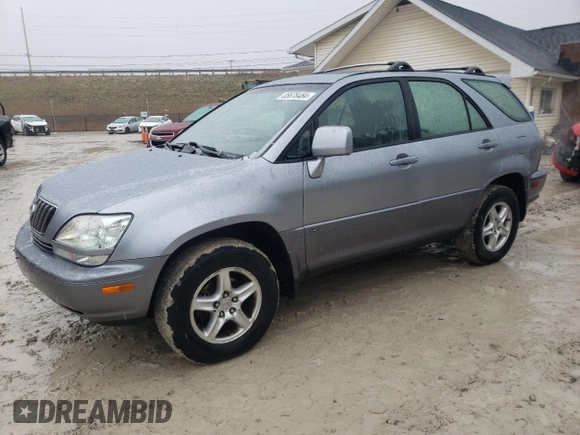 2001 Lexus RX 300 with VIN JTJHF10UX10201056, listed as a Copart auction lot 85678484 with 125,636 mi miles and Clean Title. Bid and sale history available at carsss.com. Image 1.