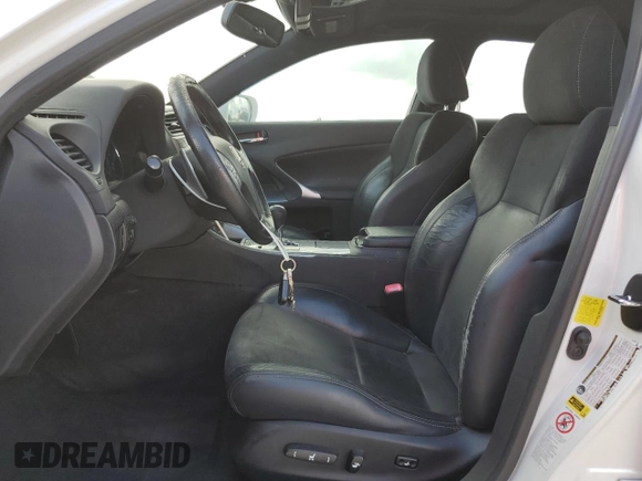 2012 Lexus IS 250 with VIN JTHBF5C27C2103103, listed as a Copart auction lot 61854135 with 170,924 mi miles and Salvage title. Bid and sale history available at DreamBid. Image 7.