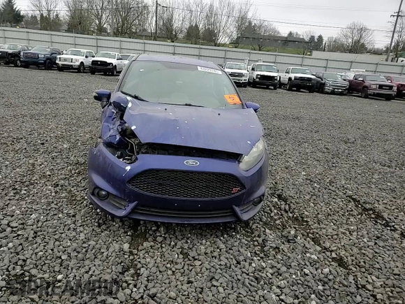 2015 Ford Fiesta ST with VIN 3FADP4GX8FM124018, listed as a Copart auction lot 43229785 with 85,972 mi miles and Salvage Title. Bid and sale history available at carsss.com. Image 10.
