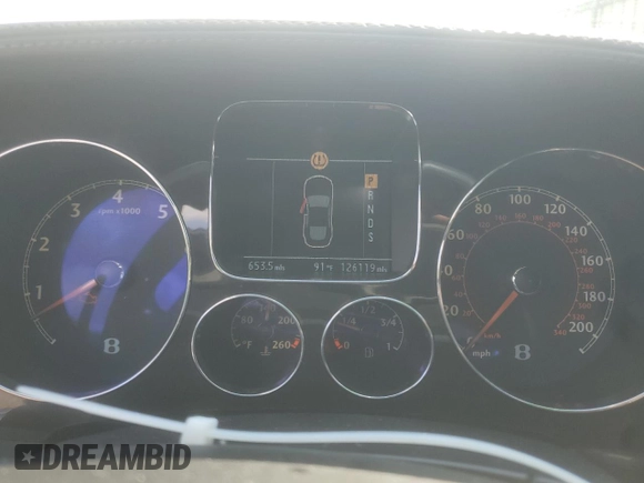 2007 Bentley Flying Spur with VIN SCBBR93W178041237, listed as a Copart auction lot 55485365 with 126,119 mi miles and Clean Title. Bid and sale history available at DreamBid. Image 9.