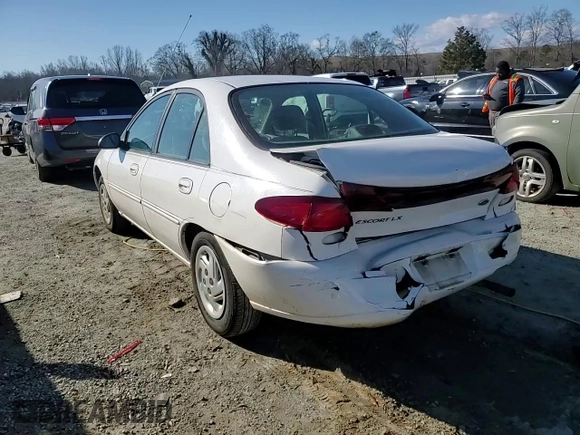 1997 Ford Escort LX with VIN 1FALP13P6VW332381, listed as a Copart auction lot 87394424 with 95,512 mi miles and Salvage Title. Bid and sale history available at carsss.com. Image 11.