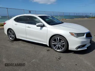 2019 Acura TLX Advance with VIN 19UUB2F80KA009509, listed as a Copart auction lot 48239715 with 44,567 mi miles and Salvage title. Bid and sale history available at DreamBid. Image 4.