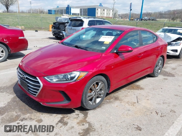 2018 Hyundai Elantra SEL with VIN 5NPD84LFXJH243479, listed as a IAAI auction lot 41823039 with 103,447 mi miles and . Bid and sale history available at DreamBid. Image 2.