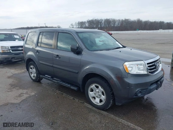 2013 Honda Pilot LX with VIN 5FNYF4H24DB062197, listed as a IAAI auction lot 41652595 with 66,169 mi miles. Bid and sale history available at carsss.com. Image 1.