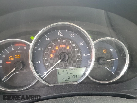 2014 Toyota Corolla L с VIN 2T1BURHE7EC142005, выставлен на аукционе Copart как лот 54441715 с пробегом 97 037 миль миль и Списание • Salvage title. История ставок и продаж доступна на DreamBid. Изображение 9.