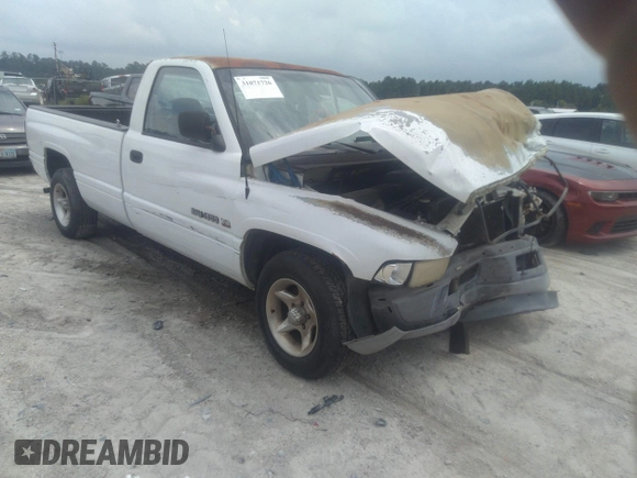 1996 Dodge 1500 z VIN 1B7HC16Y5TS694447, wystawiony jako IAAI lot #31071726 z przebiegiem 204 660 mil mil oraz . Historia ofert i sprzedaży dostępna na DreamBid. Obrazek 1.