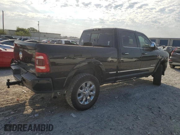 2022 Ram 2500 Limited with VIN 3C6UR5SLXNG418460, listed as a Copart auction lot 75847674 with 45,499 mi miles and Salvage title. Bid and sale history available at DreamBid. Image 3.