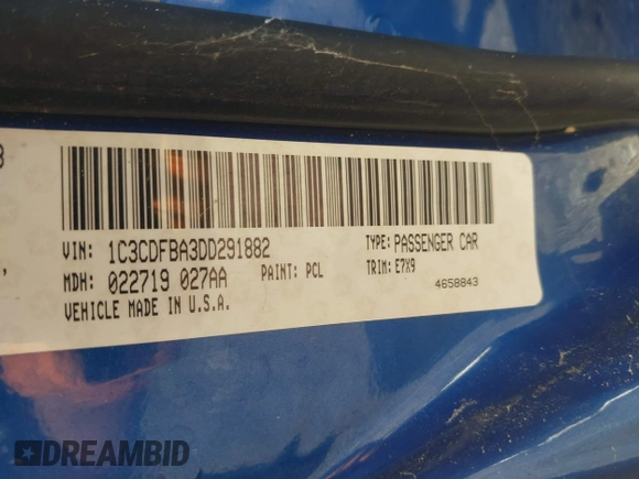 2013 Dodge Dart SXT with VIN 1C3CDFBA3DD291882, listed as a IAAI auction lot 42093519 with 112,042 mi miles and . Bid and sale history available at DreamBid. Image 9.