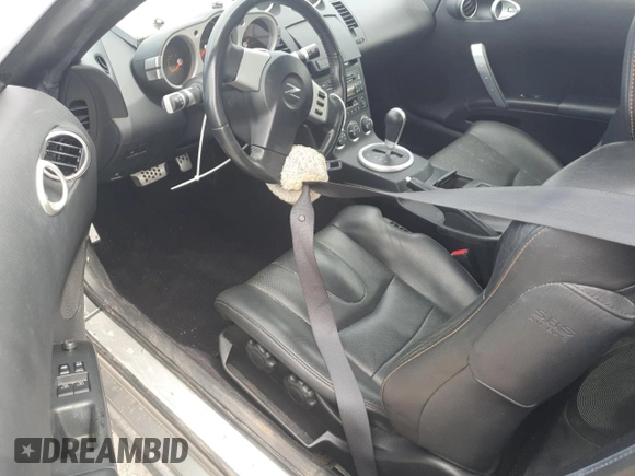 2005 Nissan 350Z Touring with VIN JN1AZ34E05M652220, listed as a Copart auction lot 76190324 with Not Provided miles and Salvage Title. Bid and sale history available at DreamBid. Image 8.