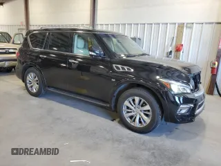 2017 Infiniti QX80 with VIN JN8AZ2NF7H9642780, listed as a Copart auction lot 69641934 with 183,704 mi miles and Salvage Title. Bid and sale history available at carsss.com. Image 4.