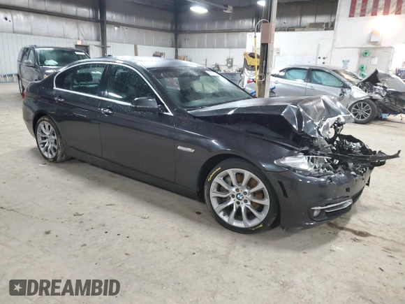 2014 BMW 5 Series 535i xDrive with VIN WBA5B3C55ED539624, listed as a Copart auction lot 86991524 with 105,860 mi miles and Salvage Title. Bid and sale history available at carsss.com. Image 4.