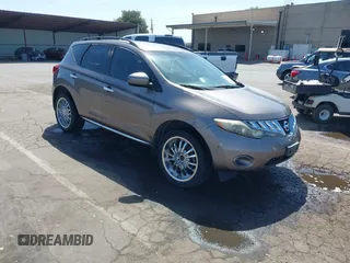 2009 Nissan Murano S with VIN JN8AZ18W09W101370, listed as a IAAI auction lot 42100083 with 168,687 mi miles. Bid and sale history available at carsss.com. Image 1.