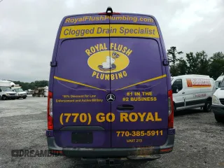 2021 Mercedes-Benz Sprinter Cargo with VIN W1Y4ECHY1MT067009, listed as a Copart auction lot 63750704 with 78,029 mi miles and Salvage Title. Bid and sale history available at carsss.com. Image 6.