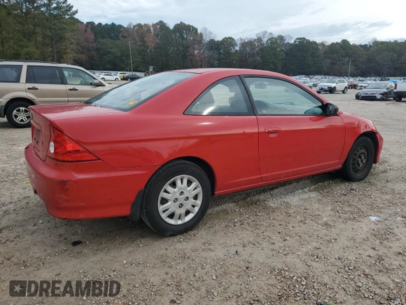 2004 Honda Civic LX with VIN 1HGEM22554L052891, listed as a Copart auction lot 79834094 with Not Provided miles and Clean Title. Bid and sale history available at carsss.com. Image 3.
