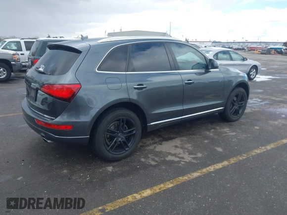 2017 Audi Q5 Premium with VIN WA1C2AFP8HA066572, listed as a IAAI auction lot 41798158 with 90,363 mi miles. Bid and sale history available at carsss.com. Image 4.